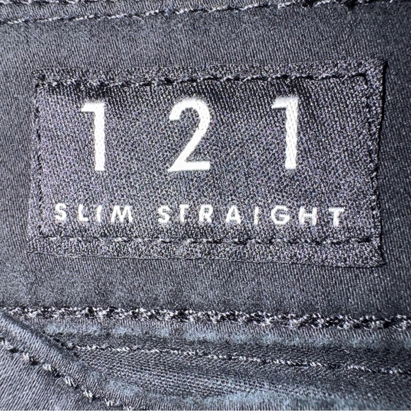 Lucky Brand 121 Slim Straight Black Jeans 36x30 Mens - Picture 6 of 7